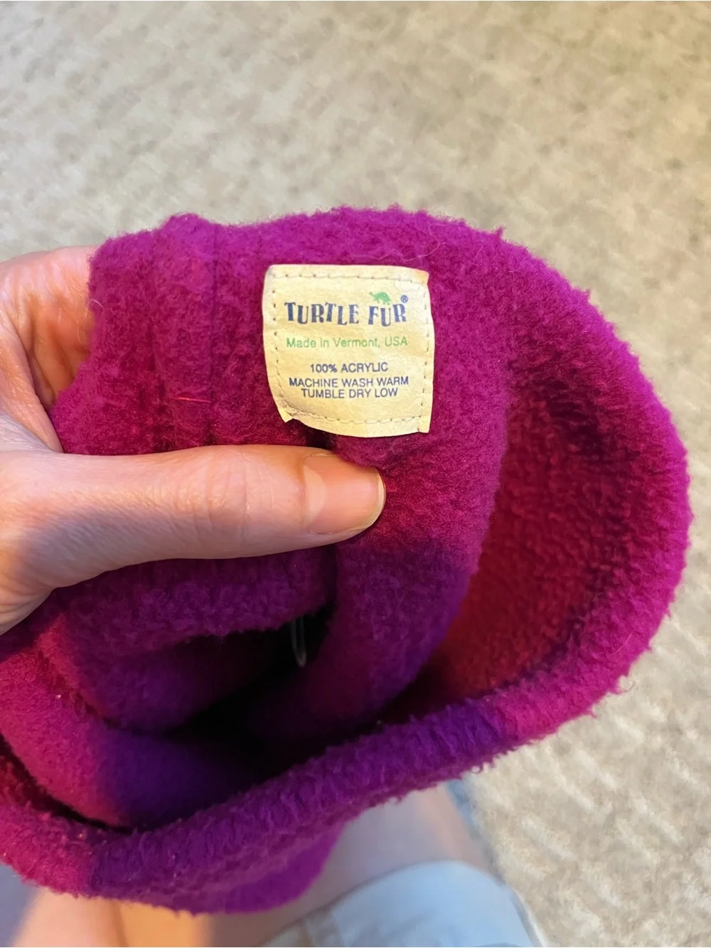 Winter Bundle! Turtle Fur Magenta Neck Warmer + Black Hat and Gloves